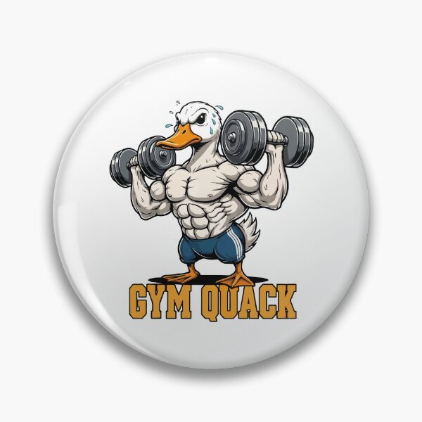 Item preview, Gym Quack Bodybuilder Muscular Duck designed and sold by Amir Faysal.