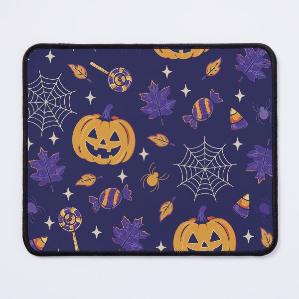 Item preview, Halloween Pattern – Pumpkins, Candy & Spiderwebs designed and sold by pumpkinchino.