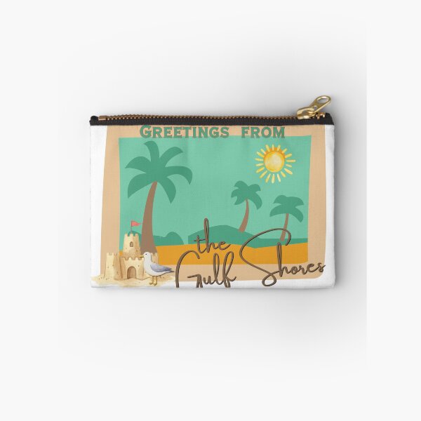 Item preview, Greetings from the Gulf Shores – Retro Beach Postcard Design designed and sold by DonnaRaine.