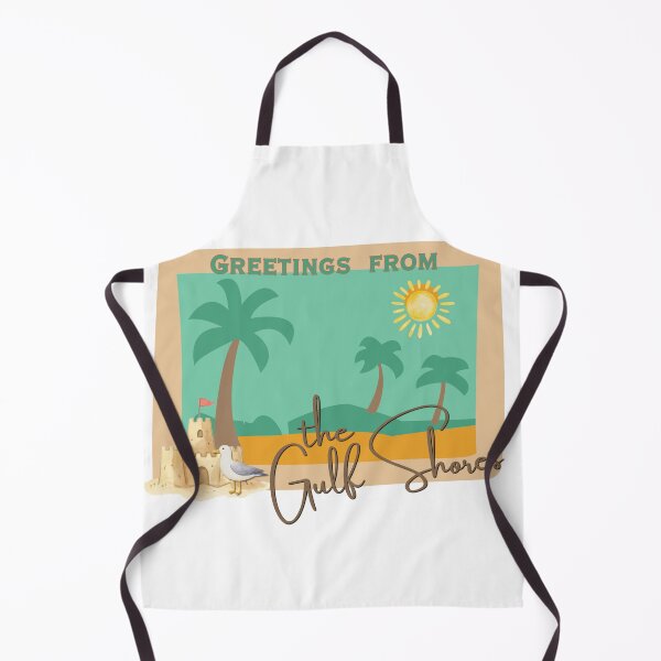 Item preview, Greetings from the Gulf Shores – Retro Beach Postcard Design designed and sold by DonnaRaine.