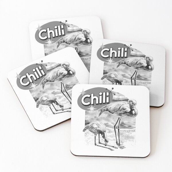Item preview, Chill Monochrome Flamingos designed and sold by Kelsey Worth.