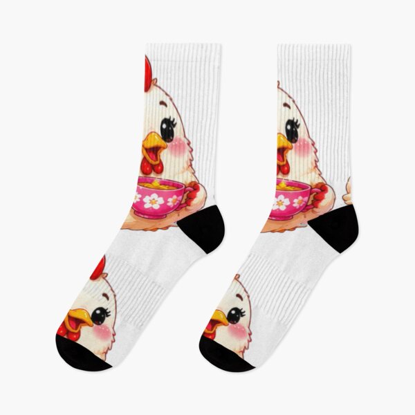Item preview, Cute Chicken Drinking Tea designed and sold by DailyDoodlesBySumbul.