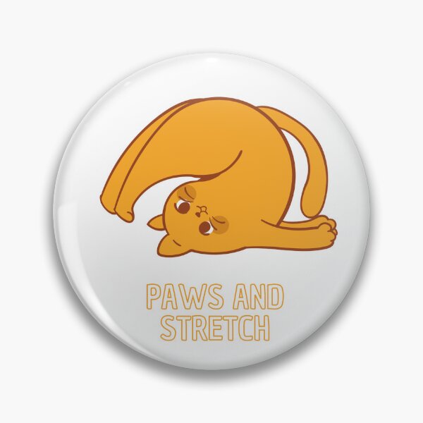 Item preview, Funny Yoga Cat - Paws and Stretch  designed and sold by WildAnimaLab.