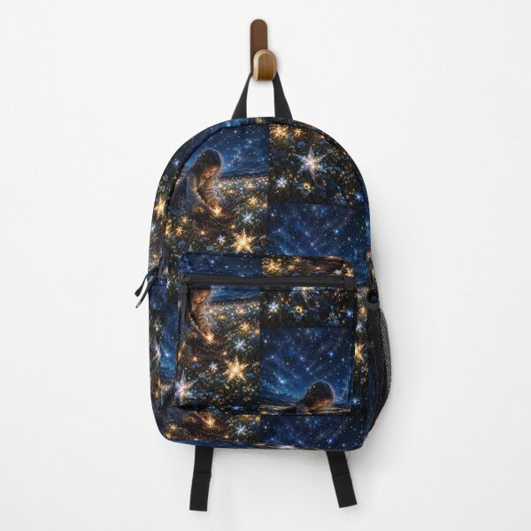 Item preview, A Girl Planting Stars Surreal Fantasy Art designed and sold by TaiwoDesigns.