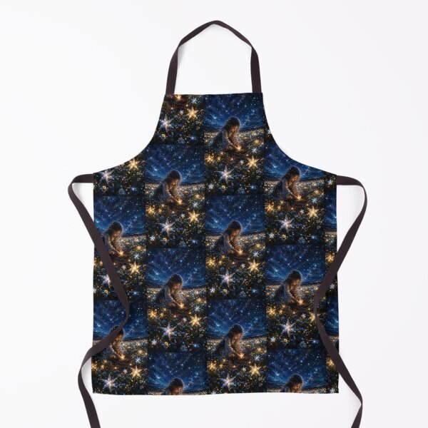 Item preview, A Girl Planting Stars Surreal Fantasy Art designed and sold by TaiwoDesigns.