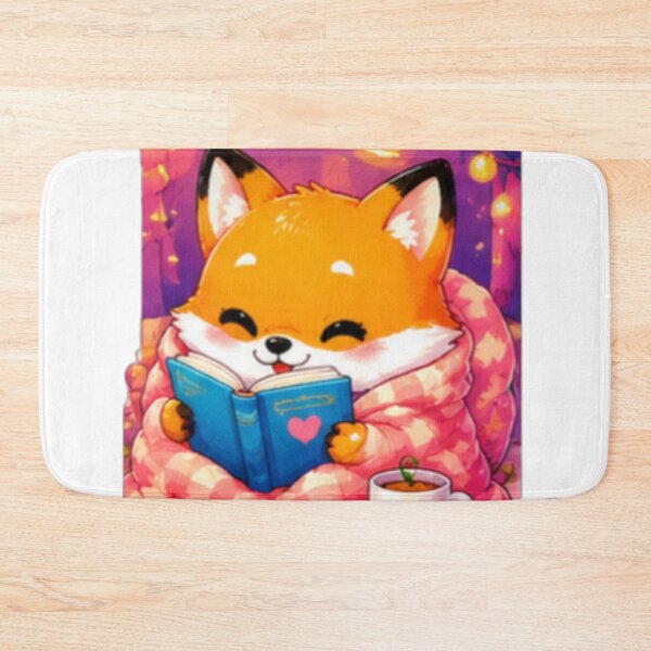Item preview, Cute Fox Reading Book designed and sold by DailyDoodlesBySumbul.