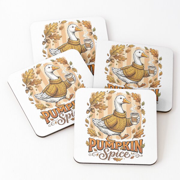 Item preview, Pumpkin Spice Goose Cozy Coffee Run designed and sold by hidetheyasin.