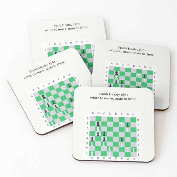 Item preview, Can You Solve It? Chess Puzzle – Mate in Three, Frank Healey 1861 designed and sold by Mlatis1.