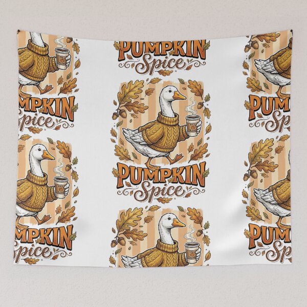 Item preview, Pumpkin Spice Goose Cozy Coffee Run designed and sold by hidetheyasin.