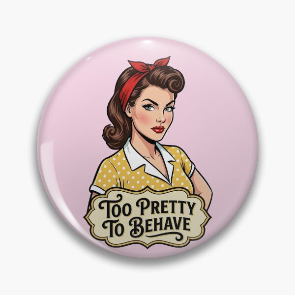 Item preview, Too Pretty To Behave- 1950s Hosewife designed and sold by Tantessa.