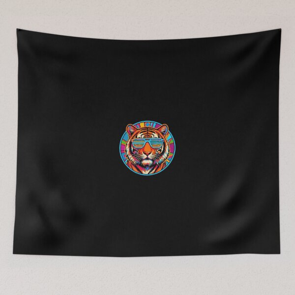 Item preview, Cool Tiger Wearing Shutter Shades Retro 80s Pop Art designed and sold by KCasual.