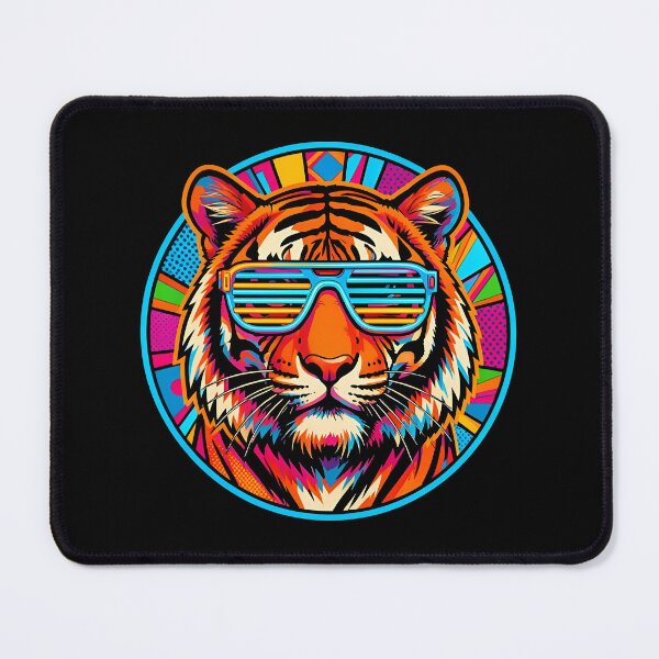 Item preview, Cool Tiger Wearing Shutter Shades Retro 80s Pop Art designed and sold by KCasual.