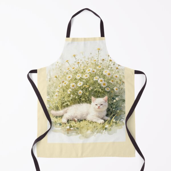 Item preview, Chamomile Dreams | Watercolor White Kitten designed and sold by BCapybara.