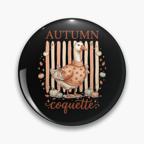 Item preview, Autumn Coquette Goose In Pumpkin Sweater designed and sold by hidetheyasin.