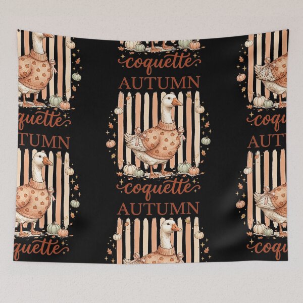 Item preview, Autumn Coquette Goose In Pumpkin Sweater designed and sold by hidetheyasin.