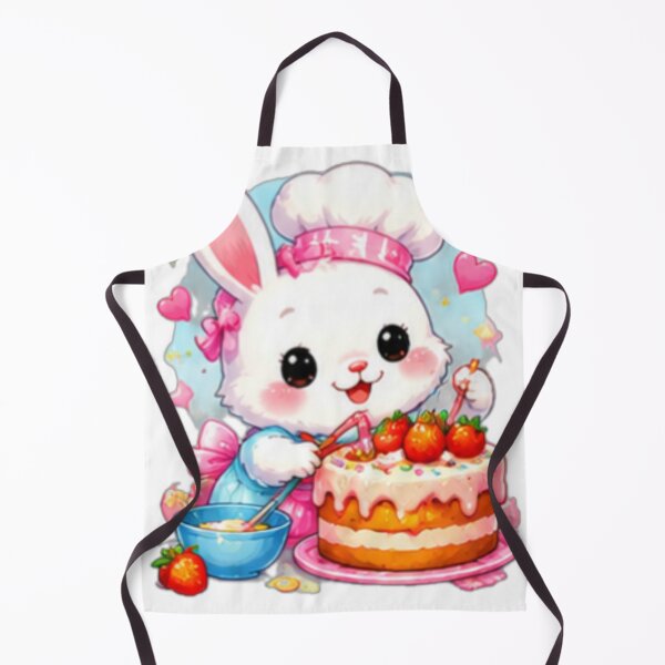 Item preview, Cute Bunny Baker Cake designed and sold by DailyDoodlesBySumbul.