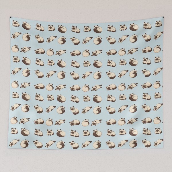 Item preview, Cozy Sleeping Siamese Cat Set - 9 Cute Collection designed and sold by patternjp.