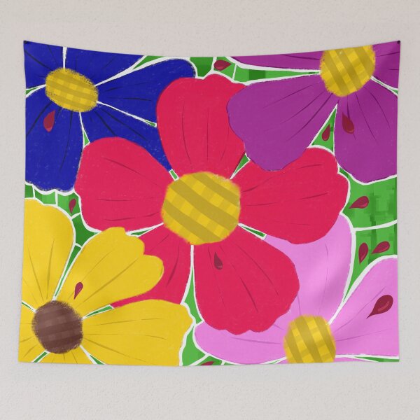Aperçu de l'œuvre Fleurs Cubbi créée et vendue par Just Carina.