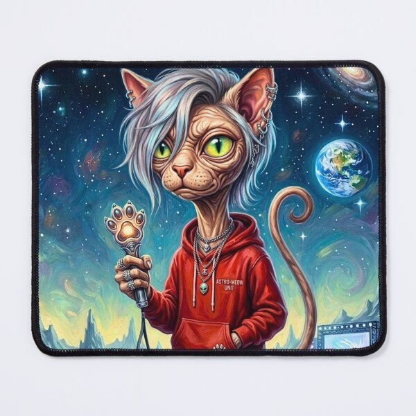 Item preview, Galactic K-Pop Idol ET Cat Live Performance designed and sold by HAPPY HARBOR DESIGN .
