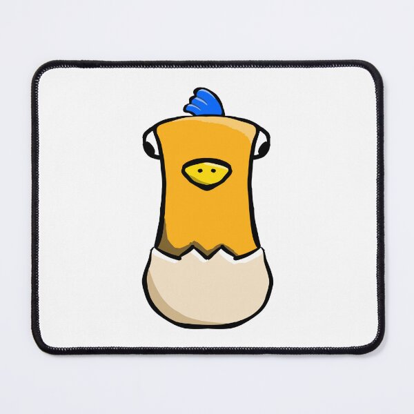 Item preview, Cute Baby Chick Hatching from Egg Bright Blue Crest – Kawaii Sticker Art designed and sold by davidmalec.