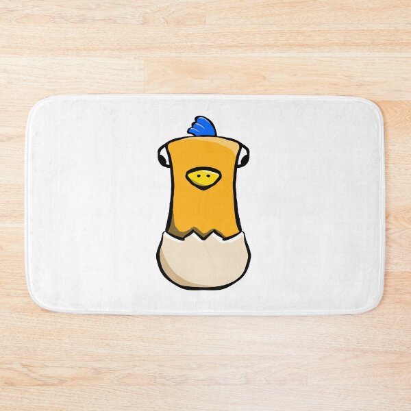 Item preview, Cute Baby Chick Hatching from Egg Bright Blue Crest – Kawaii Sticker Art designed and sold by davidmalec.