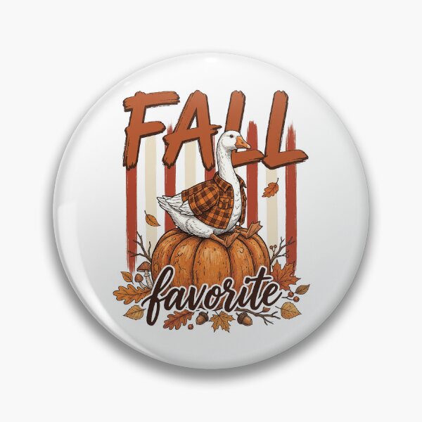 Item preview, Fall Favorite Goose On Pumpkin Perch designed and sold by hidetheyasin.
