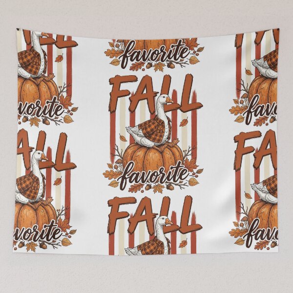 Item preview, Fall Favorite Goose On Pumpkin Perch designed and sold by hidetheyasin.