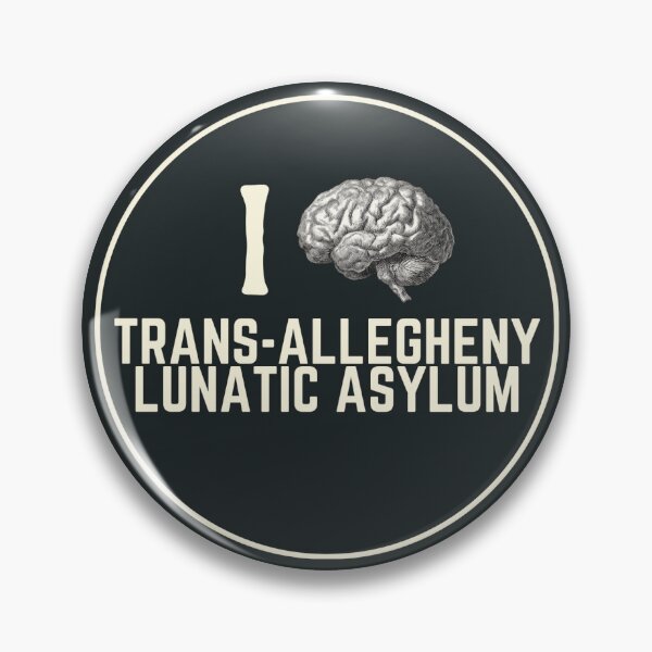 Item preview, I Love Trans-Allegheny Lunatic Asylum Souvenir Bumper Sticker designed and sold by GhostlyWorld.