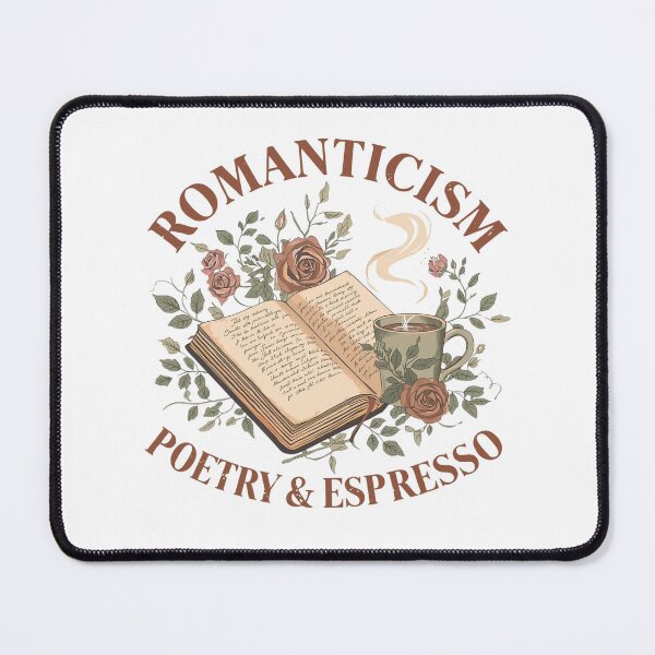 Item preview, Vintage Romanticism Poetry Espresso Mug designed and sold by Coffread.