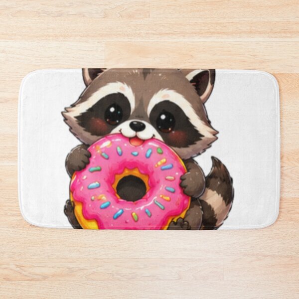Item preview, Cute Raccoon With Donut designed and sold by DailyDoodlesBySumbul.