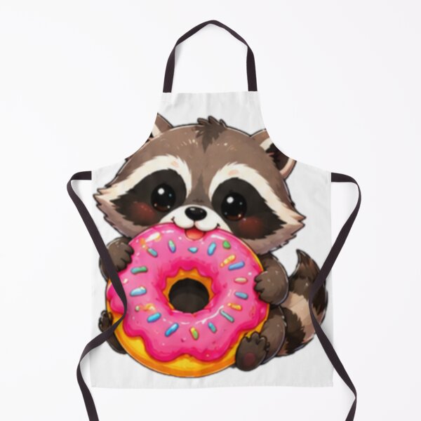 Item preview, Cute Raccoon With Donut designed and sold by DailyDoodlesBySumbul.