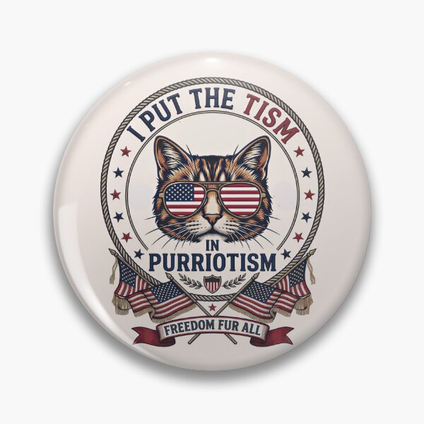 Item preview, I Put The Tism in Patriotism Retro USA Flag  designed and sold by gear-posters.