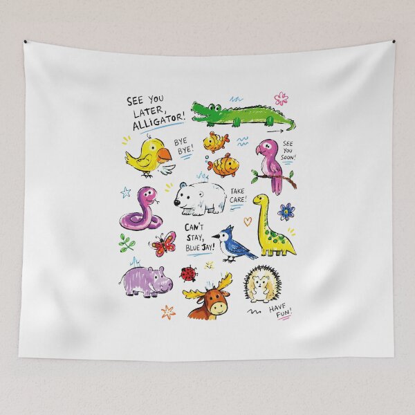 Item preview, See You Later Alligator – Cute Animal Farewell Pun Art for Kids designed and sold by RamyGallery.
