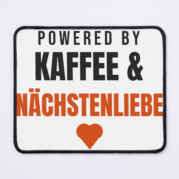 Item preview, Powered by Coffee & Charity | Care Saying designed and sold by GrinsWerk.