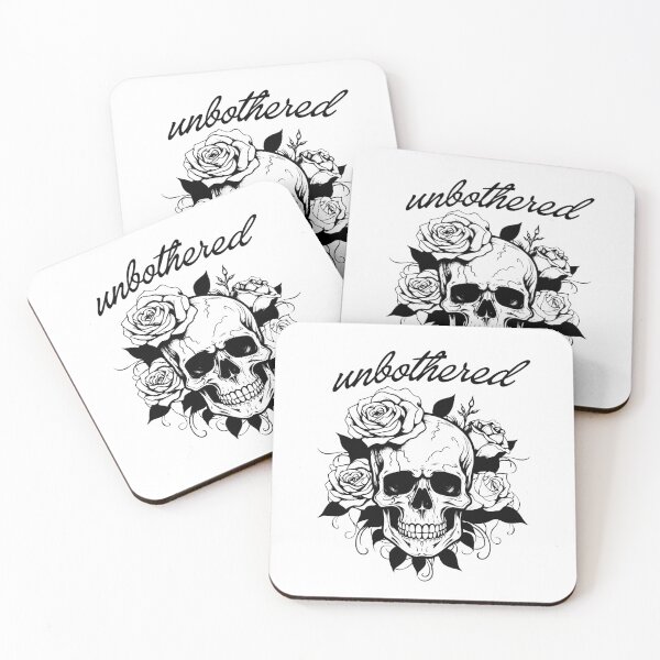 Item preview, Unbothered Skull and Roses designed and sold by threadsjam.