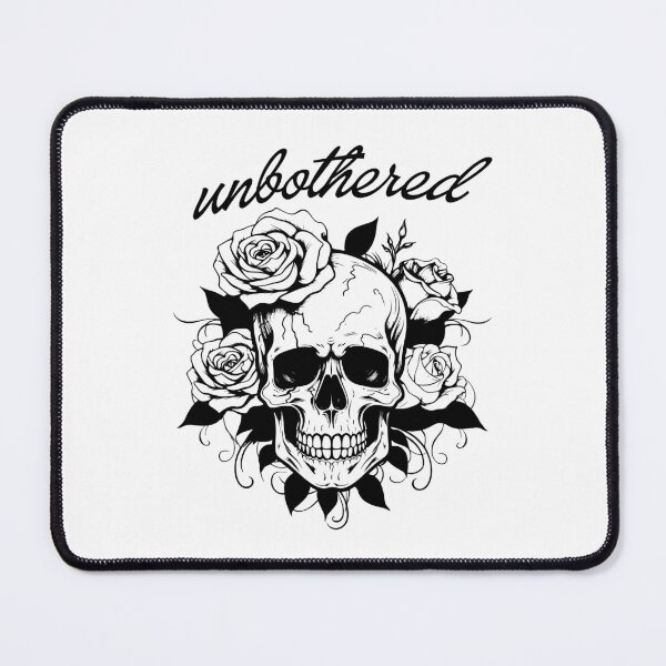 Item preview, Unbothered Skull and Roses designed and sold by threadsjam.