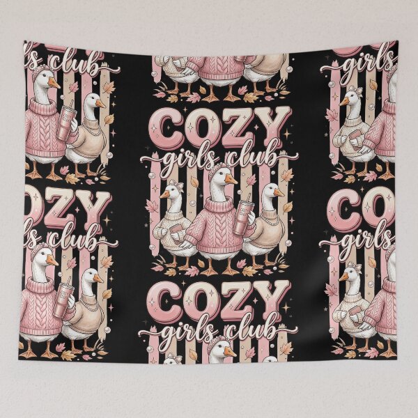 Item preview, Cozy Girls Club Sweater Goose Trio designed and sold by hidetheyasin.