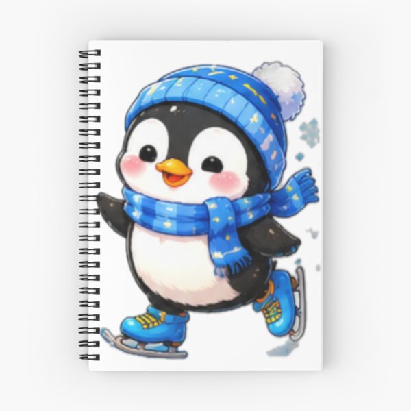Item preview, Cute Ice Skating Penguin Sticker designed and sold by DailyDoodlesBySumbul.