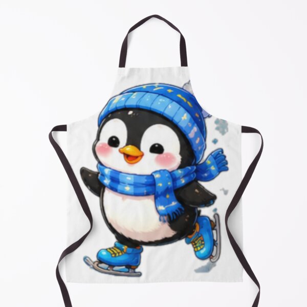 Item preview, Cute Ice Skating Penguin Sticker designed and sold by DailyDoodlesBySumbul.
