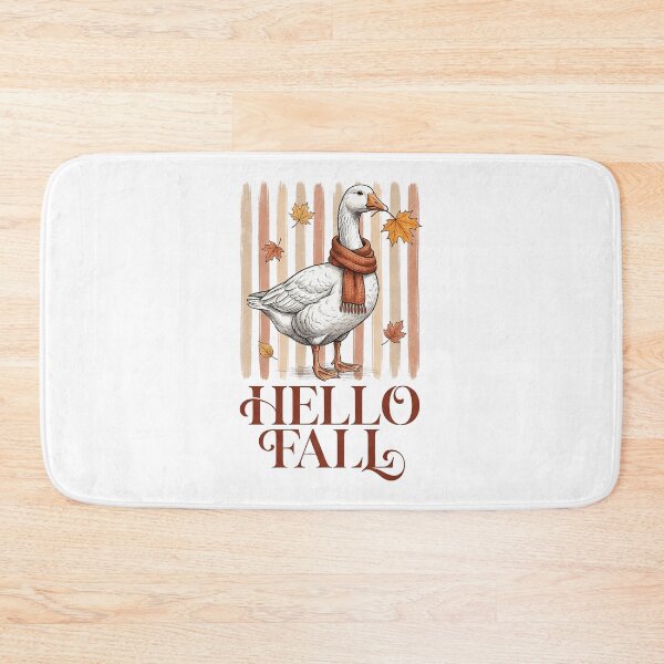 Item preview, Hello Fall Goose With Maple Leaf designed and sold by hidetheyasin.