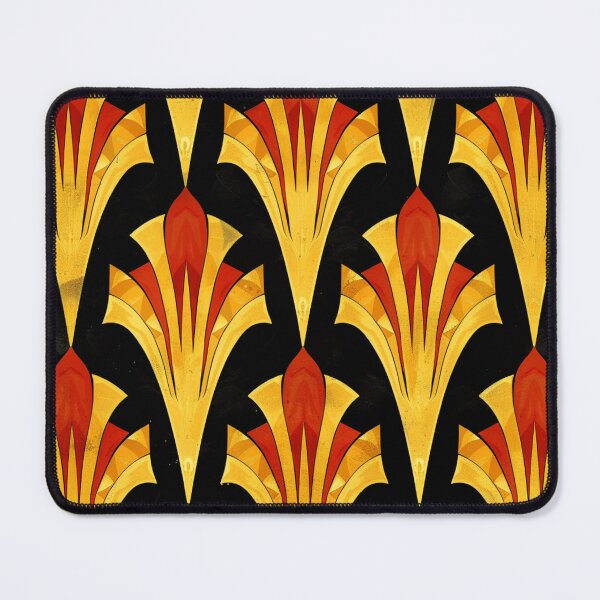 Item preview, Art Deco Vintage Ombre Red And Golden Pattern designed and sold by DEC02.