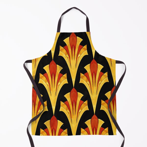 Item preview, Art Deco Vintage Ombre Red And Golden Pattern designed and sold by DEC02.