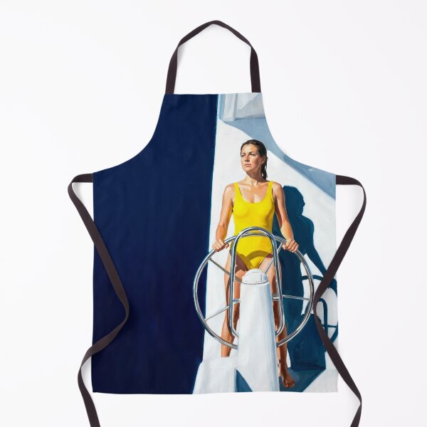 Item preview, Woman at the Yacht Wheel, Nautical Coastal Wall Art. By Carraann designed and sold by CARRAANN.