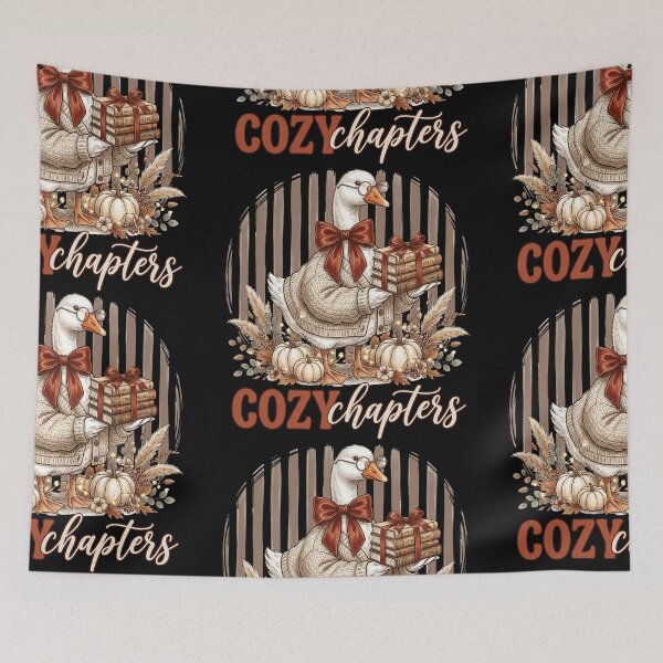 Item preview, Cozy Chapters Goose With Book Stack designed and sold by hidetheyasin.