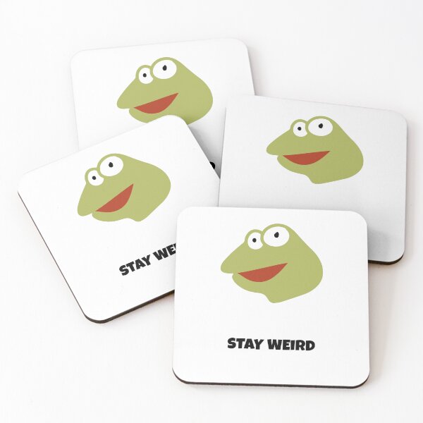 Item preview, Stay Weird Frog Kawaii Saying designed and sold by BoosterShop.