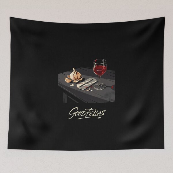 Item preview, Goodfellas Razor Blade Garlic And Wine Mob Kitchen Art designed and sold by Enea Kelo.