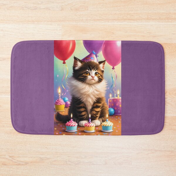 Item preview, Birthday Whiskers designed and sold by Stubblejumper Artworks.