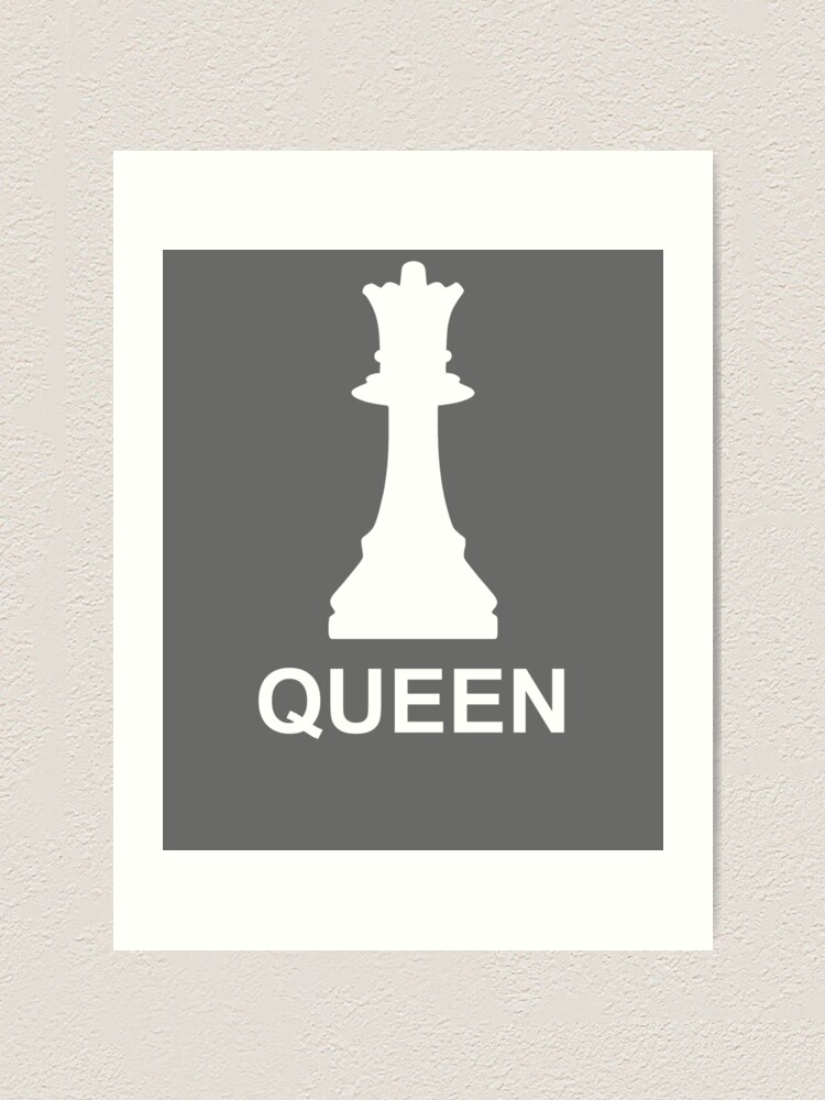 Chess king and queen icon. Simple game element illustration. Game