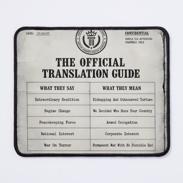 Item preview, The Official Translation Guide designed and sold by Beyond The Flag Art.