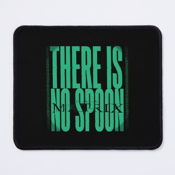 Item preview, The Matrix There Is No Spoon Binary Code Glitch Art designed and sold by Enea Kelo.